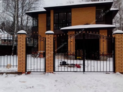 Кованые ворота Арт.ВХК-34 купить в Москве